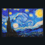 Starry Night av Vincent Van Gogh Bordstablett<br><div class="desc">Vincent Van Gogh Starry Natten. Det här är ett gammalt mästerverk från huvudmålaren Vincent Van Gogh. Den här bran konstlandskapsmålningen har vackert,  vibrerande,  mättat färg. Vincent Van Gogh var en dutch post impressionist-målare. Den här avbildningen är i den offentliga domänen</div>