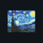 Starry Night av Vincent Van Gogh Canvastryck<br><div class="desc">Starrinatten av Vincent Van Gogh-Kanvastrycket Starry Natt (1889) av Vincent Van Gogh</div>