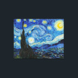 Starry Night av Vincent Van Gogh Canvastryck<br><div class="desc">Starrinatten av Vincent Van Gogh-Kanvastrycket Starry Natt (1889) av Vincent Van Gogh</div>