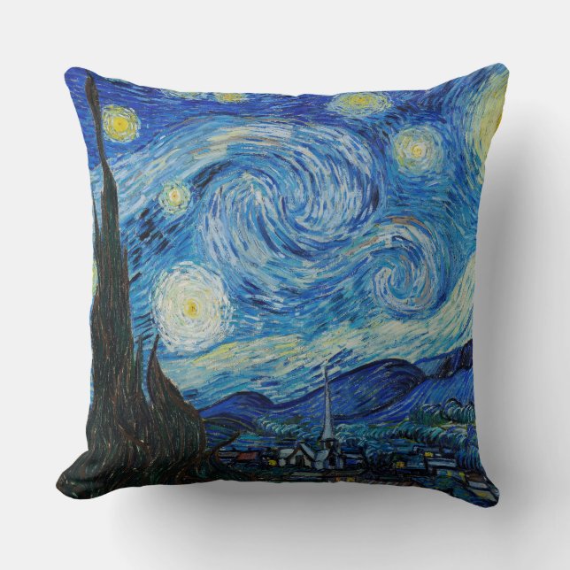 Starry Night av Vincent Van Gogh Dekorativ kudde (Framsida)