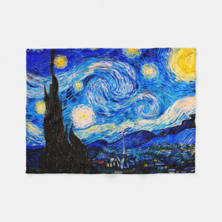 Starry Night av Vincent Van Gogh Fleecefilt
