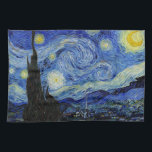 Starry Night av Vincent Van Gogh Hand Towel Kökshandduk<br><div class="desc">Starry Night av Vincent Van Gogh som målar mästerverk konst bra impressionism som målar ett färg vackert,  vackert landskapslandskap konst efter dekoration</div>