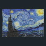 Starry Night av Vincent Van Gogh Hand Towel Kökshandduk<br><div class="desc">Starry Night av Vincent Van Gogh som målar mästerverk konst bra impressionism som målar ett färg vackert,  vackert landskapslandskap konst efter dekoration</div>
