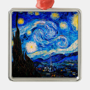 Starry Night av Vincent Van Gogh Julgransprydnad Metall