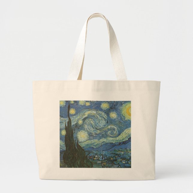 Starry Night av Vincent Van Gogh Jumbo Tygkasse (Framsidan)