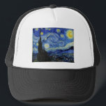 Starry Night av Vincent Van Gogh Keps<br><div class="desc">Starry Night av Vincent Van Gogh som målar mästerverk konst bra impressionism som målar ett färg vackert,  vackert landskapslandskap konst efter dekoration</div>