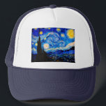 Starry Night av Vincent Van Gogh Keps<br><div class="desc">Vincent Van Gogh Starry Natten. Det här är ett gammalt mästerverk från huvudmålaren Vincent Van Gogh. Den här bran konstlandskapsmålningen har vackert,  vibrerande,  mättat färg. Vincent Van Gogh var en post impressionist-målare. Den här avbildningen är i den offentliga domänen</div>