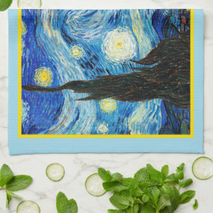 Starry Night av Vincent Van Gogh Kökshandduk