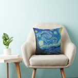 Starry Night av Vincent van Gogh Kudde<br><div class="desc">Starry Night,  berömd-målning av Vincent van Gogh</div>