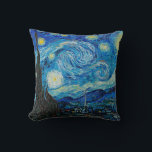 Starry Night av Vincent van Gogh Kudde<br><div class="desc">Starry Night,  berömd-målning av Vincent van Gogh</div>