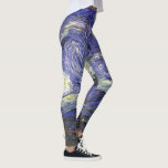 Starry Night av Vincent van Gogh Leggings<br><div class="desc">Starry Night av Vincent van Gogh är en vintage bra konst post impressionism landcape cityscape tavla med en syn på Saint Remy, Frankrike från van Gogh's asyl. Natten himlar snurrar med moln med en ljusskygg måne och lysande stjärnor över den kantiga byn. Starry Night är förmodligen van Goghs mest berömd...</div>