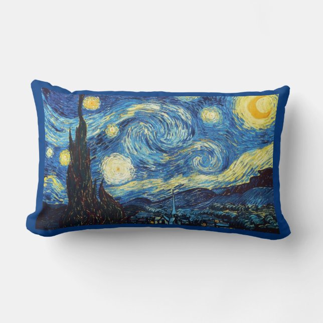 Starry Night av Vincent van Gogh Lumbarkudde (Framsida)