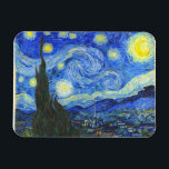 Starry Night av Vincent van Gogh Magnet<br><div class="desc">Starry Night av Vincent van Gogh</div>