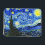 Starry Night av Vincent van Gogh Magnet<br><div class="desc">Starry Night av Vincent van Gogh</div>