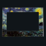 Starry Night av Vincent van Gogh. Magnetisk Ram<br><div class="desc">Berömd bra art Starry Night av Vincent van Gogh. Impressionism,  liggande oljemålning.</div>
