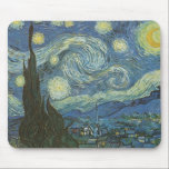Starry Night av Vincent Van Gogh Musmatta<br><div class="desc">Vincent Van Gogh's Starry Night. 1889 Olja på Canvas. Museum för modern konst, New York City</div>