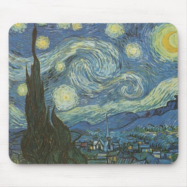 Starry Night av Vincent Van Gogh Musmatta (Framsidan)