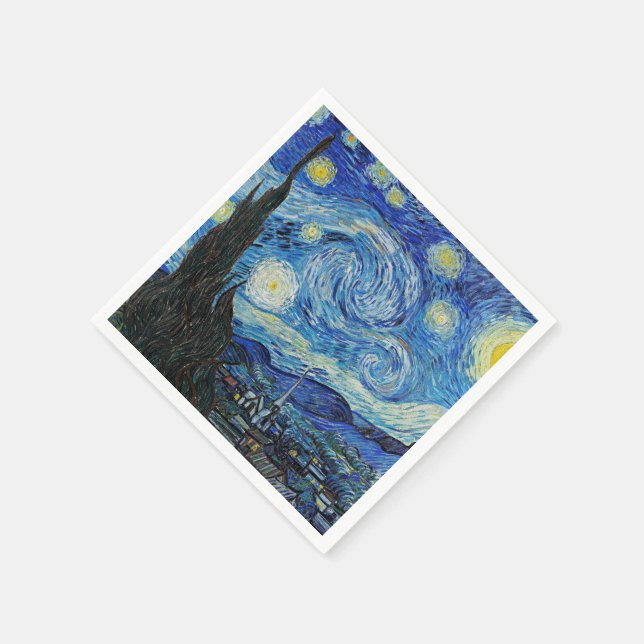 Starry Night av Vincent van Gogh Pappersservett (Hörn)
