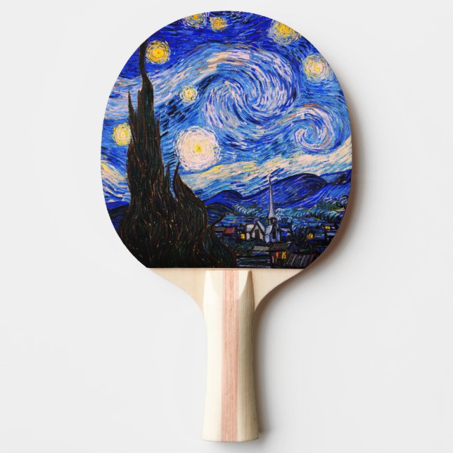 Starry Night av Vincent Van Gogh Pingisracket (Framsidan)