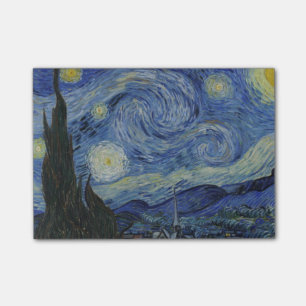 Starry Night av Vincent Van Gogh Post-it Block