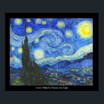 Starry Night av Vincent van Gogh Poster<br><div class="desc">Starry Night av Vincent van Gogh</div>