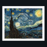 Starry Night av Vincent van Gogh Poster<br><div class="desc">Den eviga berömden Starry Night,  målad av Vincent van Gogh 1889. Originalet är 29 x 36. Vi har sett det här på nära håll och personligen. post impressionism-bilder poster</div>