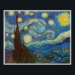 Starry Night av Vincent van Gogh Poster<br><div class="desc">Vincent Willem van Gogh,  en nederländsk postimponerande målare,  är bäst känd för sin använda av levande färg och för den känslomässiga inverkan som hans arbete har.</div>