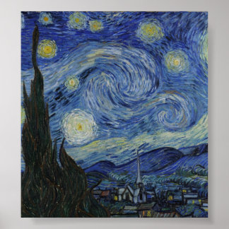 Starry Night av Vincent Van Gogh Poster