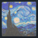 Starry Night av Vincent Van Gogh Stenunderlägg<br><div class="desc">Vincent Van Gogh Starry Natten. Det här är ett gammalt mästerverk från huvudmålaren Vincent Van Gogh. Den här bran konstlandskapsmålningen har vackert,  vibrerande,  mättat färg. Vincent Van Gogh var en dutch post impressionist-målare. Den här avbildningen är i den offentliga domänen</div>
