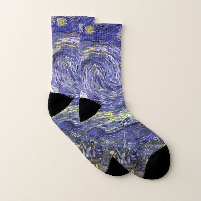Starry Night av Vincent van Gogh Strumpor (Par)