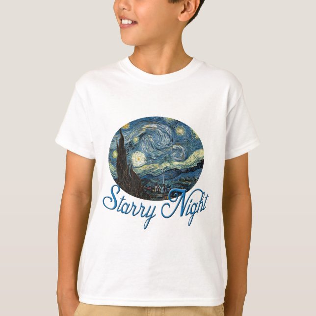 Starry Night av Vincent van Gogh. T-shirt (Framsida)