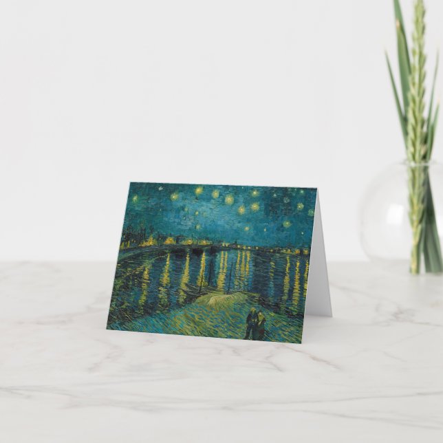 Starry Night av Vincent van Gogh Tack Kort (Framsida)