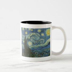 Starry Night av Vincent Van Gogh Två-Tonad Mugg