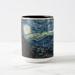 Starry Night av Vincent Van Gogh Två-Tonad Mugg<br><div class="desc">Starry Night av Vincent Van Gogh.</div>