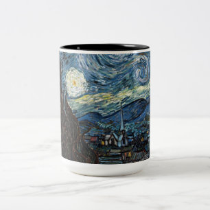 Starry Night av Vincent Van Gogh Två-Tonad Mugg