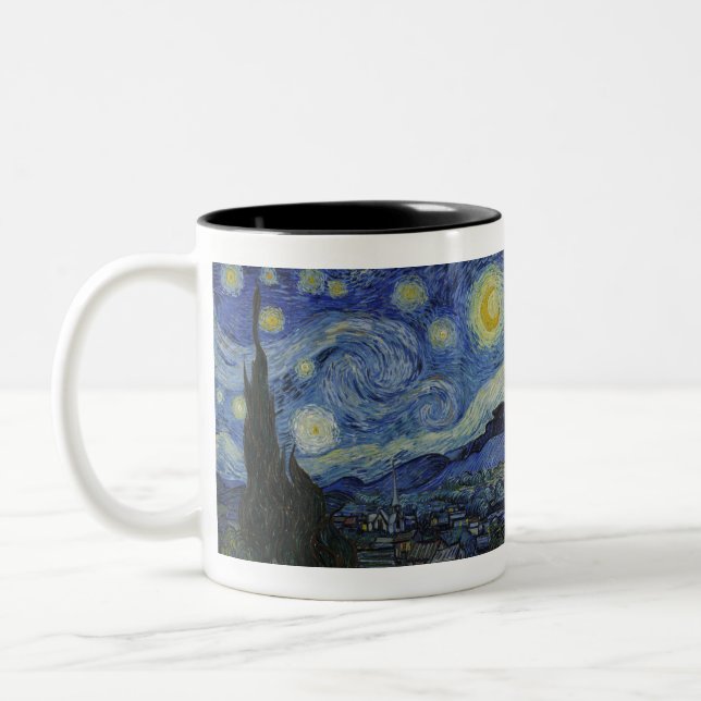 Starry Night av Vincent van Gogh Två-Tonad Mugg (Vänster)