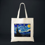 Starry Night av Vincent Van Gogh Tygkasse<br><div class="desc">Vincent Van Gogh Starry Natten. Det här är ett gammalt mästerverk från huvudmålaren Vincent Van Gogh. Den här bran konstlandskapsmålningen har vackert,  vibrerande,  mättat färg. Vincent Van Gogh var en post impressionist-målare. Den här avbildningen är i den offentliga domänen</div>