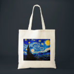 Starry Night av Vincent Van Gogh Tygkasse<br><div class="desc">Vincent Van Gogh Starry Natten. Det här är ett gammalt mästerverk från huvudmålaren Vincent Van Gogh. Den här bran konstlandskapsmålningen har vackert,  vibrerande,  mättat färg. Vincent Van Gogh var en post impressionist-målare. Den här avbildningen är i den offentliga domänen</div>