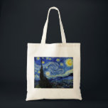 Starry Night av Vincent Van Gogh Tygkasse<br><div class="desc">Starry Night av Vincent Van Gogh som målar mästerverk konst bra impressionism som målar ett färg vackert,  vackert landskapslandskap konst efter dekoration</div>
