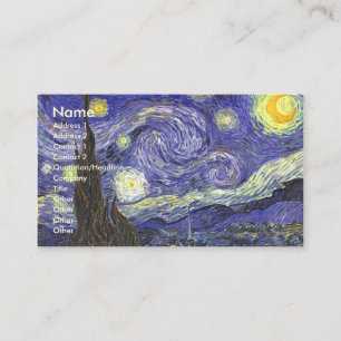 Starry Night av Vincent van Gogh Visitkort