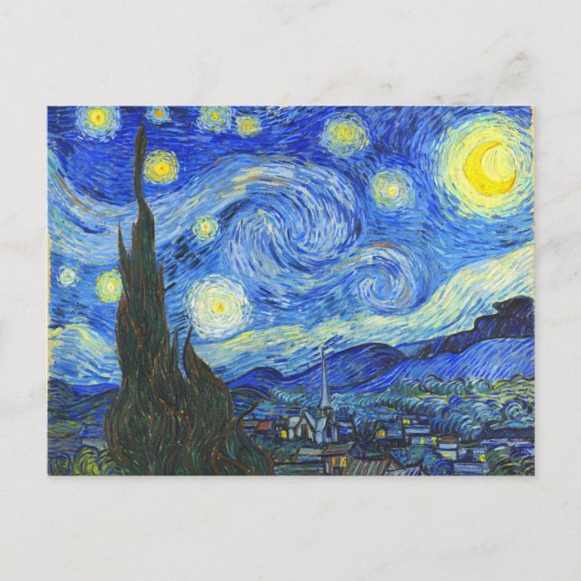 Starry Night av Vincent van Gogh Vykort (Framsida)