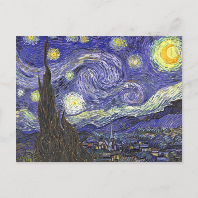 Starry Night av Vincent van Gogh Vykort (Framsida)