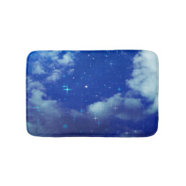 Starry Night Bath Mat | Celestial Memory Foam Rug Badrumsmatta