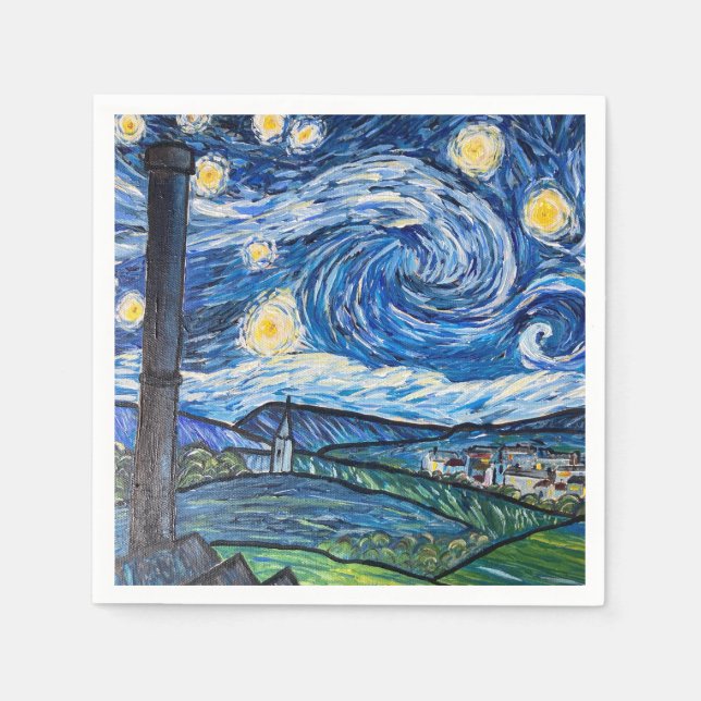 Starry Night Belmont Lancashire Pappersservett (Framsidan)