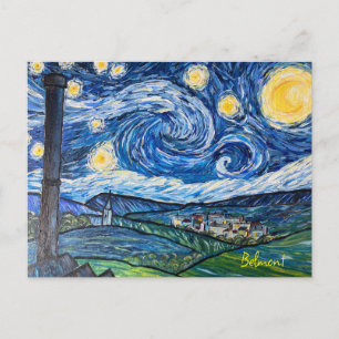 Starry Night Belmont Lancashire Vykort
