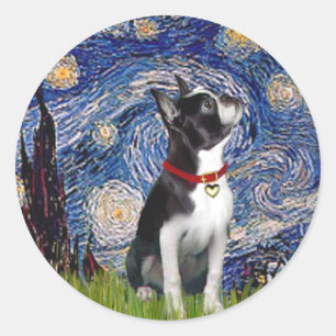 Starry Night - Boston T (2rc) Runt Klistermärke
