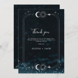 Starry Night Bröllop Celestial tackkort Tack Kort