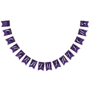 Starry night bröllop grattis buntning vimplar