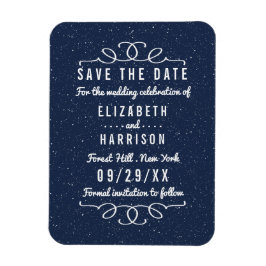 Starry Night Bröllop spara datum Magnet