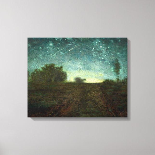 Starry Night by Jean-François Millet (ca 1850-65) Canvastryck (Framsida)